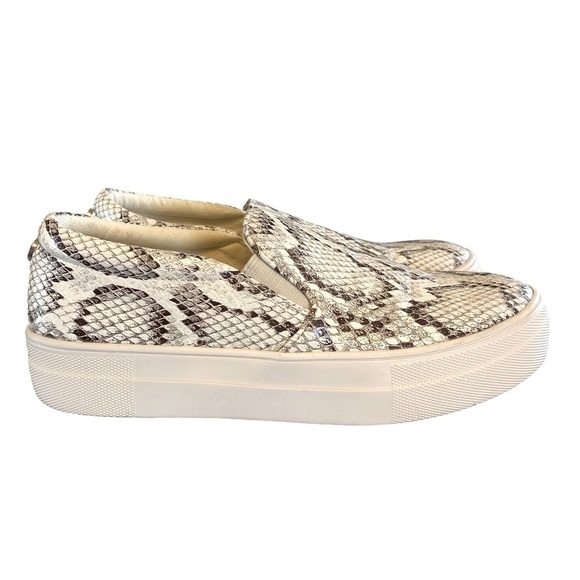 Steve Madden Women's Gills‎ Classic Slip-On Fashion Sneaker, Bone Snake 6.5 - Picture 2 of 10